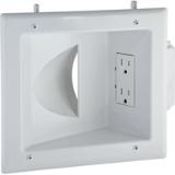 Recessed TV Outlet Electrician Installed