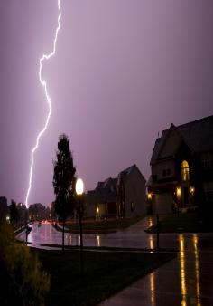 Thrasher Electric, LLC is there to protect your home before lightning strikes