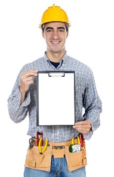 Service Tech with Clip Board